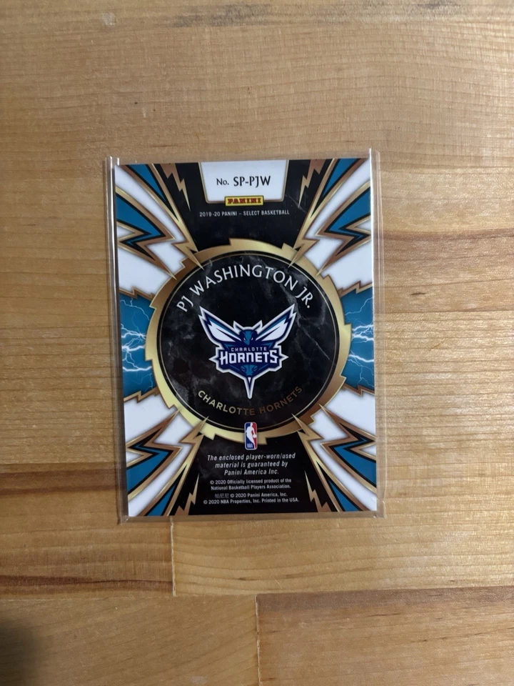2019-20 Panini Select Sparks PJ Washington Jr #SP-PJW Rookie RC - Image 2 of 2