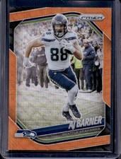 2025 Panini Prizm AJ Barner Orange Wave #/65 Seahawks