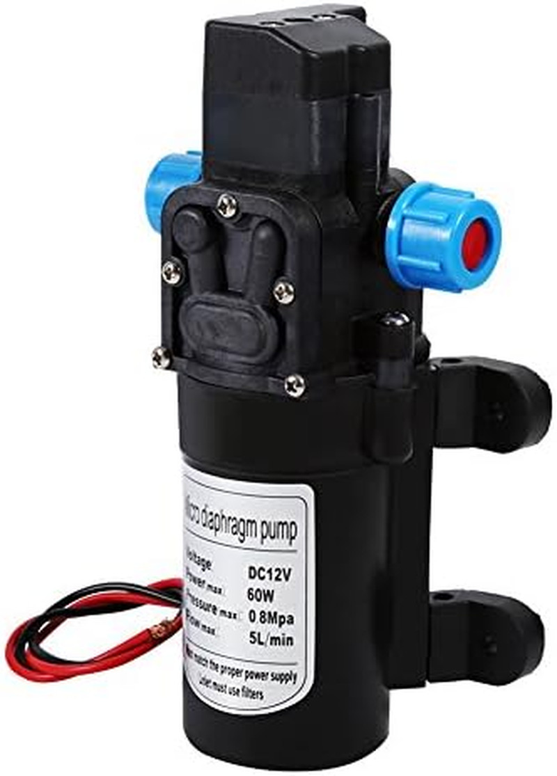 Pompa 12V Autoadescante 60W 116PSI | Ideale Camper e Barca - 3
