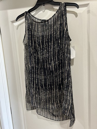 Nuova tunica Eileen Fisher senza maniche 2 pezzi top XS seta - Foto 3 di 9