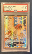 2016 Pokemon XY Evolutions Pidgeot EX Full Art Holo 104/108 PSA 10