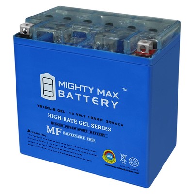 Mighty Max YB16CL-B GEL 12V 19AH Battery for Kawasaki JS750 SX, ZX (1992-1995)