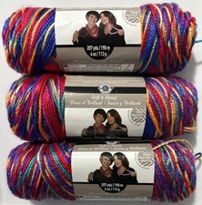 LOT of 3 CARON SOFT & SHINY in PARTY 4oz 207yds Acrylic Yarn
