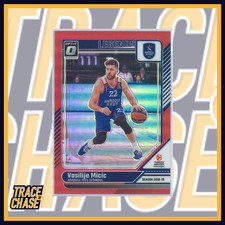 2024-25 Panini Donruss EuroLeague Basketball Vasilije Micic Optic Red 60/99 #178