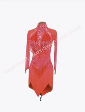 jz Handmade Women Samba Ballroom Swing Salsa Rumba Latin Dance Dress RHYTHM