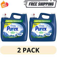 2 Pack Purex Mountain Breeze Liquid Detergent each 225oz 400 Loads Laundry 0.08 per gallon