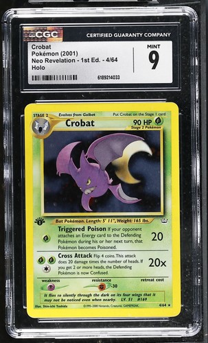 Crobat (1st Edition) graded CGC 9 for sale on eBay