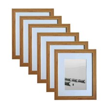 8X10in Photo Frames Set of 6,Display Pictures 5x7in with Mat or 8x10in Withou...