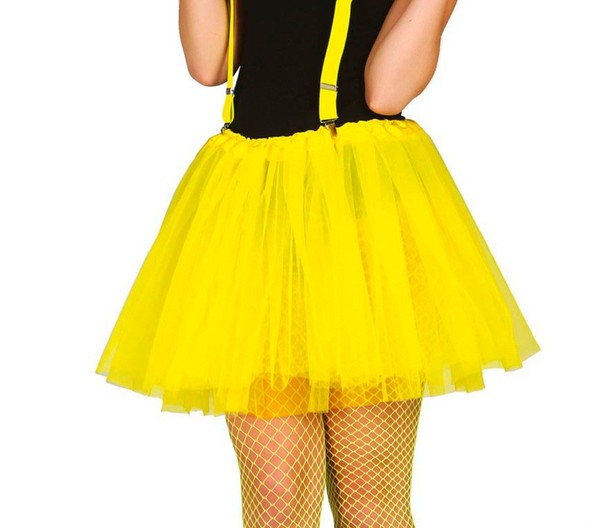 Tutu TüLlrock Gelb Rock Fasching Karneval KostüM Damen EinheitsgrößE-image