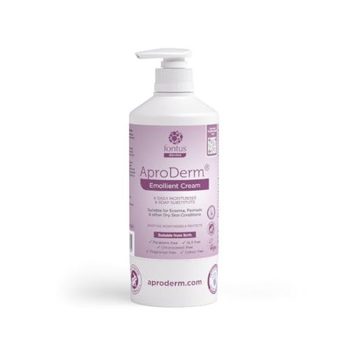 AproDerm® Emollient Cream 500g Pump - 2-in-1 Moisturuser and Soap Substitute, 