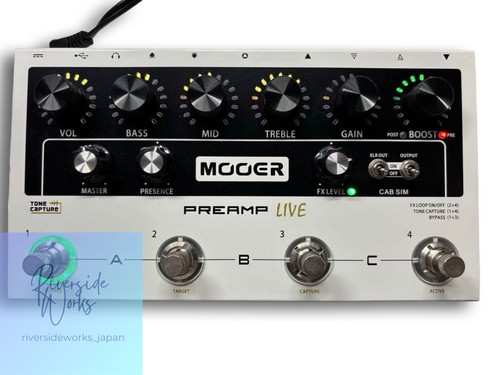 MOOER PREAMP LIVE Guitar Effects Pedal Near Mint