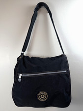 Borsa messenger vintage Kipling Madhouse grande tracolla espandibile nera