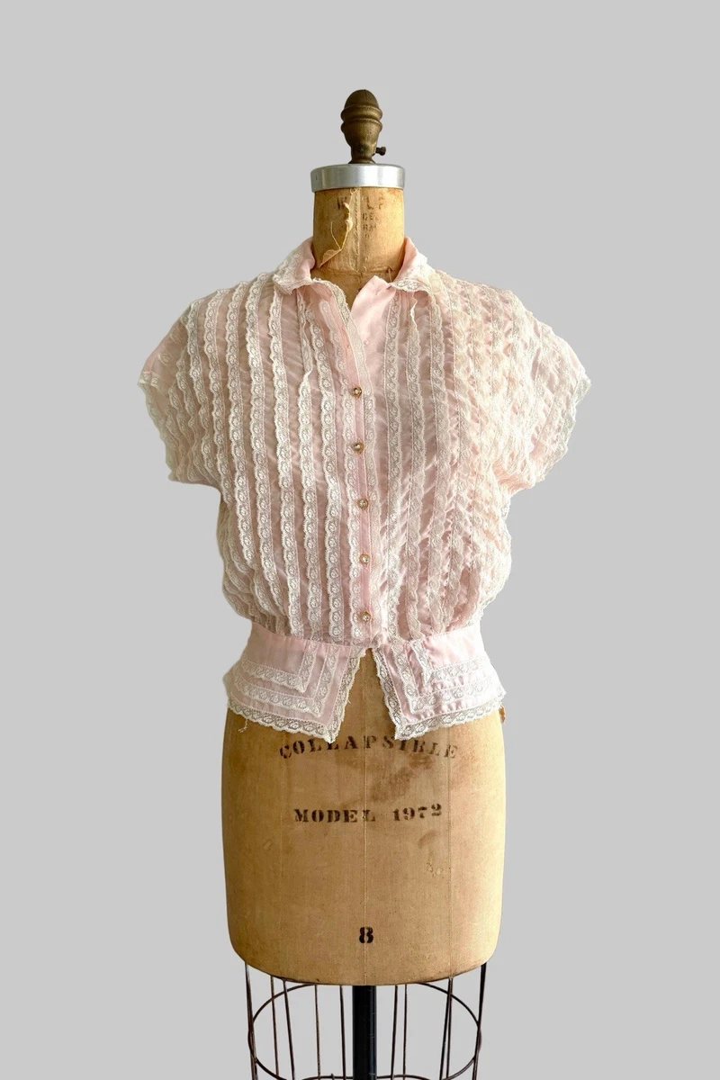 Nylon 1950s Vintage Tops for Women for sale | eBay