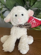 Russ Berrie Lamb Cream Mini Plush Sheep Stuffed Animal Easter Spring