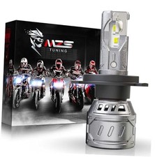 H4/9003 Bulb for Motorcycle, H4 Fog Bulb 400 Brighter, 6500K Cool White,