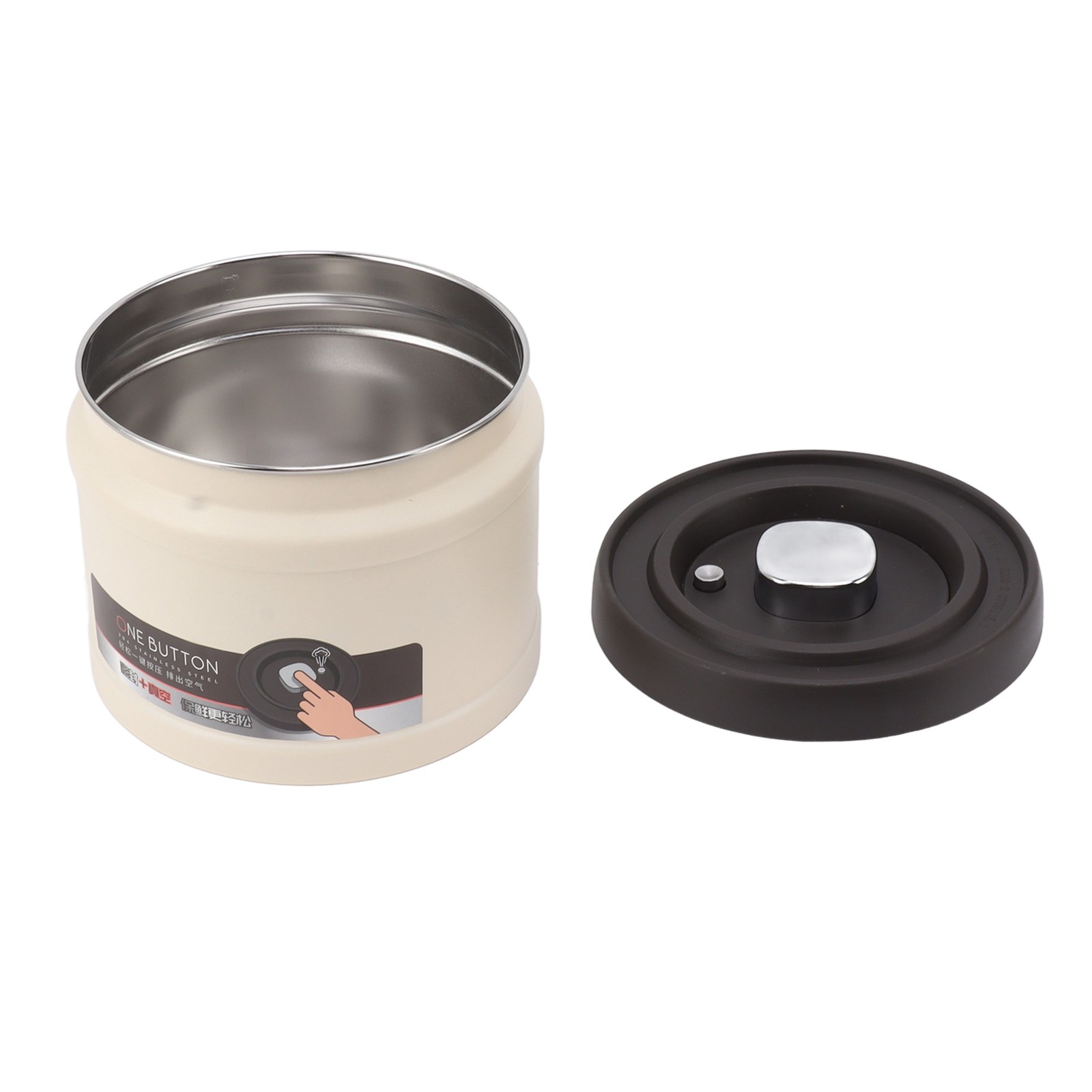 304 Stainless Steel Vacuum Sealed Airtight Coffee Container For Coffee Beans Use