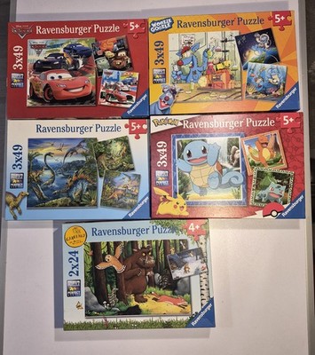 Konvolut 5 Ravensburger Kinderpuzzle insgesamt 14 Puzzle komplett
