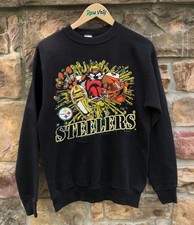 Warner Bros Taz Looney Tunes Pittsburgh Steeler sweatshirt QT5153