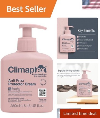 Anti Frizz Protector Cream - Shields from Heat and UV Damage - Promotes Healt...