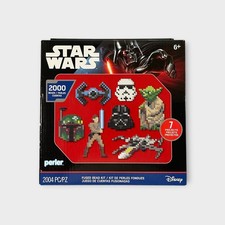 Perler Star Wars Fused Bead Kit 2000 Beads 7 Projects Yoda Darth Vader Boba Fett