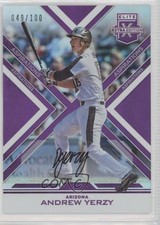 2016 Elite Extra Edition Aspirations Purple /100 Andy Yerzy Andrew #52 Auto a3q
