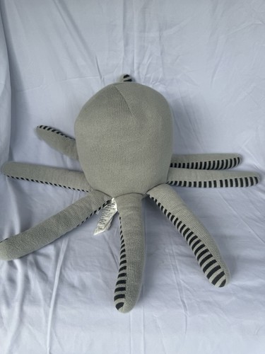 PillowFort Octopus 17" Throw Pillow Plush Kids Gray Knit Target Ocean Squid - Picture 2 of 5