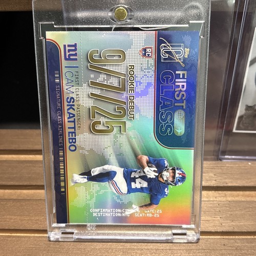 2025 Topps Signature Cam Skattebo Base (RAW)