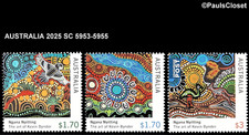AUSTRALIA 2025 SC 5953-55 PAINTINGS BY K. BYNDER $1.70 (2) & $3 MULTI MNH OG VF