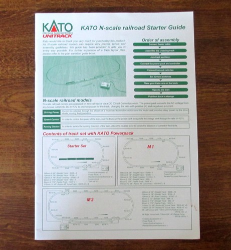 Kato Railroad Starter Guide N Scale Unitrack  Model Trains Illustrations