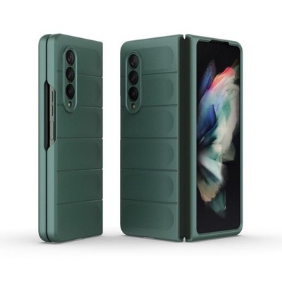 Für Samsung Galaxy Z Fold3 5G Magic Shield Fold Stoßfeste PC Hülle (Grün