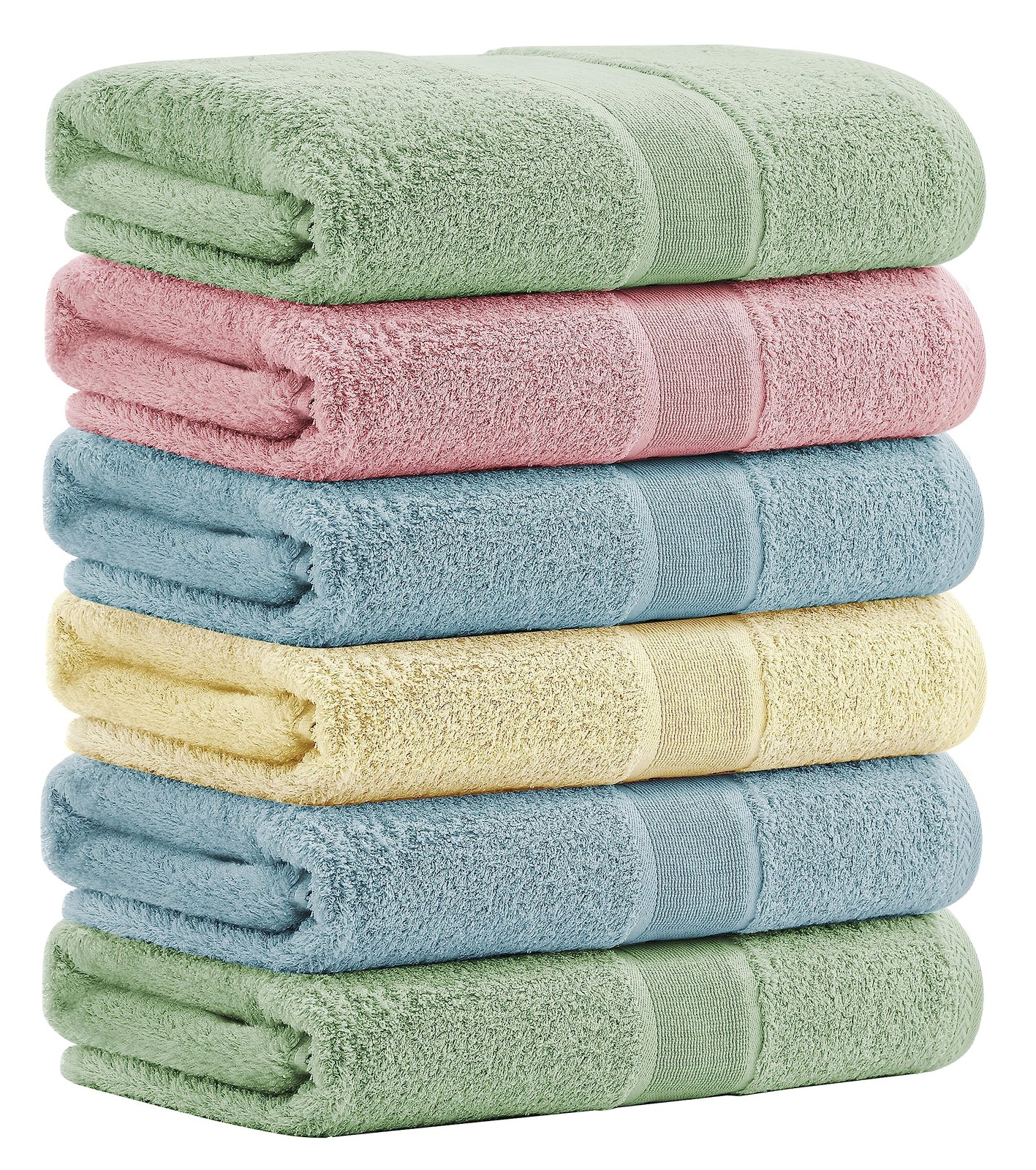 Soft Natural Bath Towels 27x54 Inch Ultra Absorbent for Home & Travel