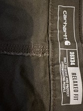 Carhartt Men's Relaxed Fit Carpenter Work Pants Moss Green 36x34