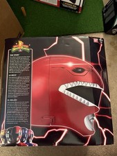 Bandai Power Rangers Legacy Red Ranger Cosplay Helmet One Size w/ Stand