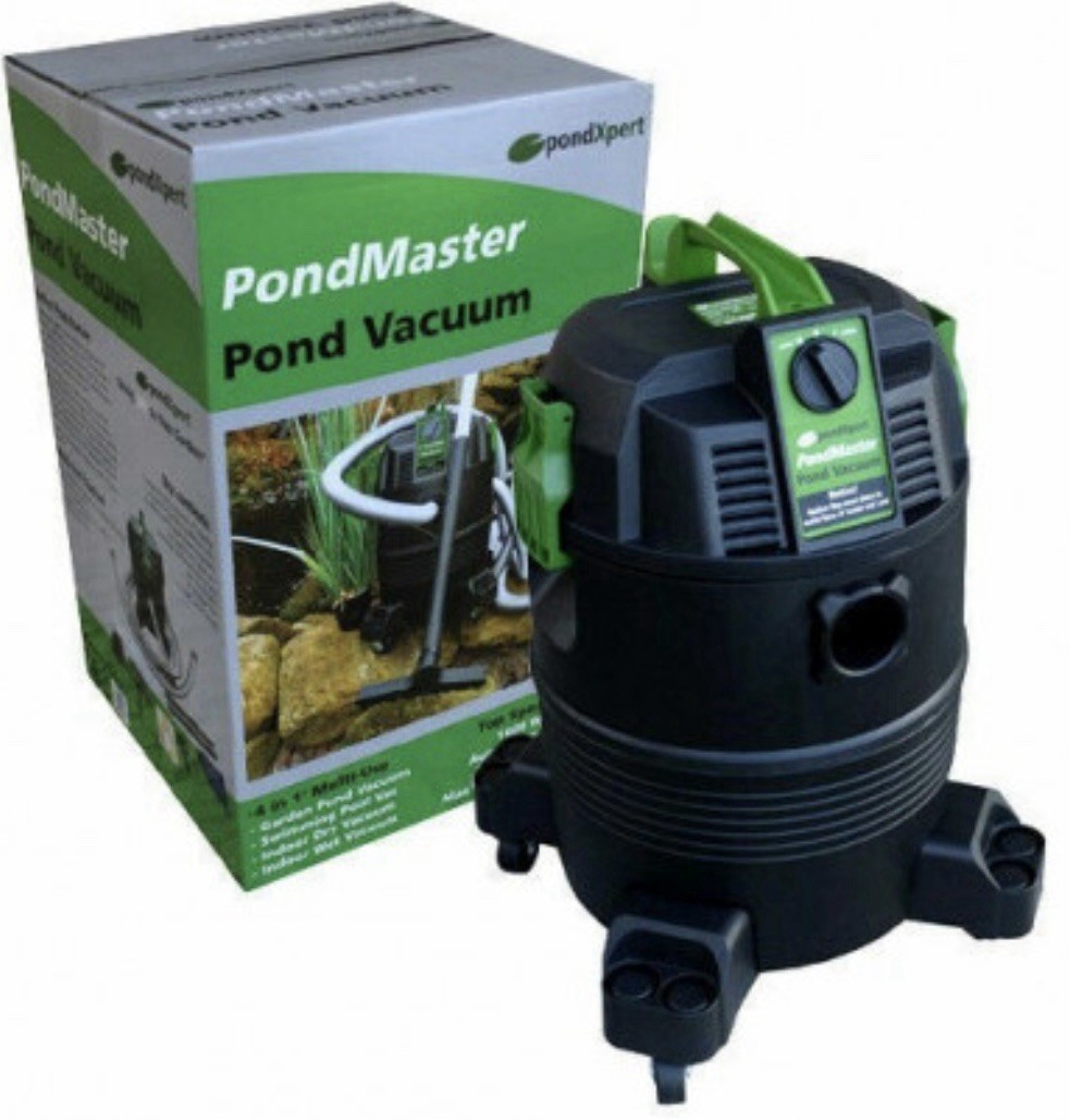 PondXpert PondMaster Pond Vac 1400w 35L Hoover Vacuum Removes Leaves Sludge Silt