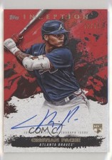 2021 Topps Inception Rookie and Emerging Star Red 72/75 Cristian Pache Auto 11b4
