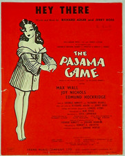 Hey There by Adler  Ross Piano Vocal Sheet Music The Pajama Game Vintage