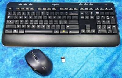 Logitech K520 Wireless Keyboard Y-R0012 W/ USB Unifying Receiver & Mouse M705