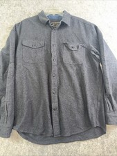 grizzly mountain Button Shirt Gray Mens Size XXL