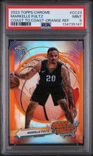 2023 TOPPS CHROME COAST TO COAST ORANGE REFRACTOR MARKELLE FULTZ 5/25 PSA 9