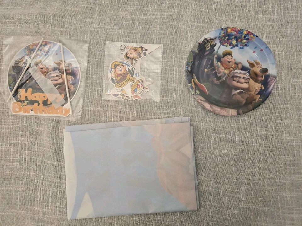 Conjunto de decoraciones de cumpleaños de suministros de fiesta de dibujos animados Pixar Up 28x58" foto pancarta Foto 2 de 4