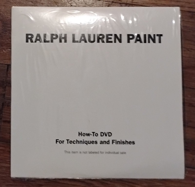 RALPH LAUREN PAINT how-to DVD  For Techniques And Finishes. New/Sealed
