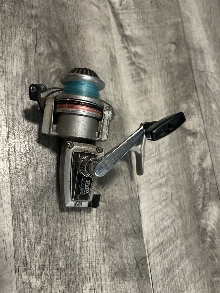 ZEBCO Lancer 4010 Spinning reel Vintage Rare Does Work But Is