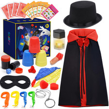Skirfy Magic Kitmagician Costume For Pretend Play Magic Tricks For Kids Age 6-8