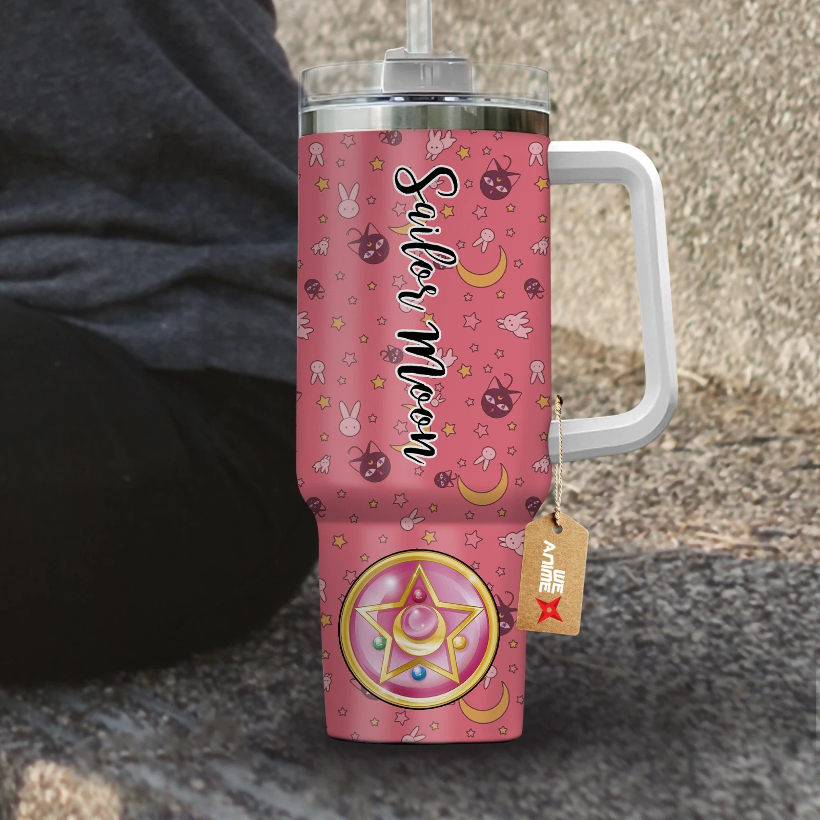Magical Girl Anime Tumbler With Handle