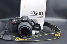 Nikon D3200 Digital SLR Camera Black 18-55mm Lens VR kit 18,624 Shots J56