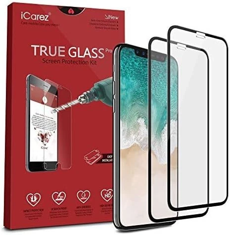 Funda protectora de pantalla de vidrio templado iCarez 9H antiarañazos fácil de instalar... Foto 2 de 4