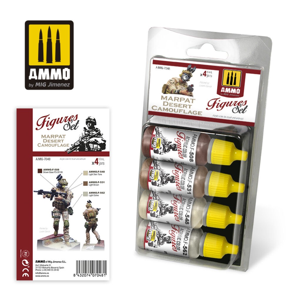 Ammo MIG 7048 - Marpat Desert Camouflage Figures - New