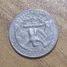 1998 US Washington Quarter 25C Copper-Nickel Clad Coin (1990s Era)