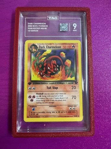 Dark Charmeleon (1st Edition) graded TAG 9 for sale on eBay