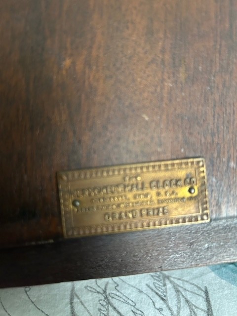 HERSCHEDE MODEL 20 1919 ANTIQUE WESTMINSTER CHIME CLOCK IN MAHOGANY